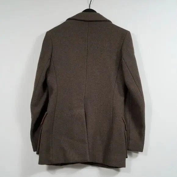 Vintage Women’s Wool Blazer Brown Union Made USA Size 10 Tailored Fit - Picture 2 of 13